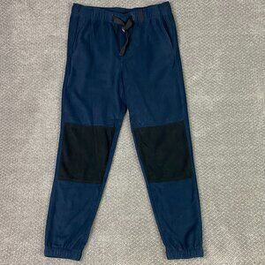 Roark Campover Fleece Pants Men's Medium Blue Black Belted Joggers Hiking